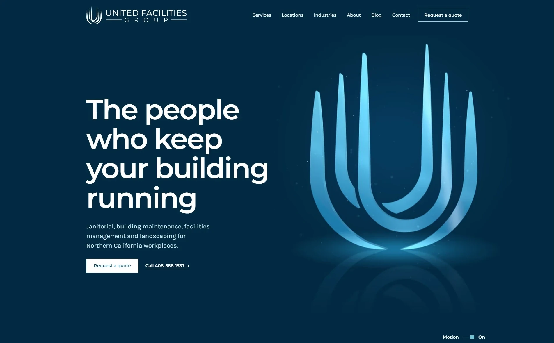 The United Facilities Group website rebuilt by Brandcore